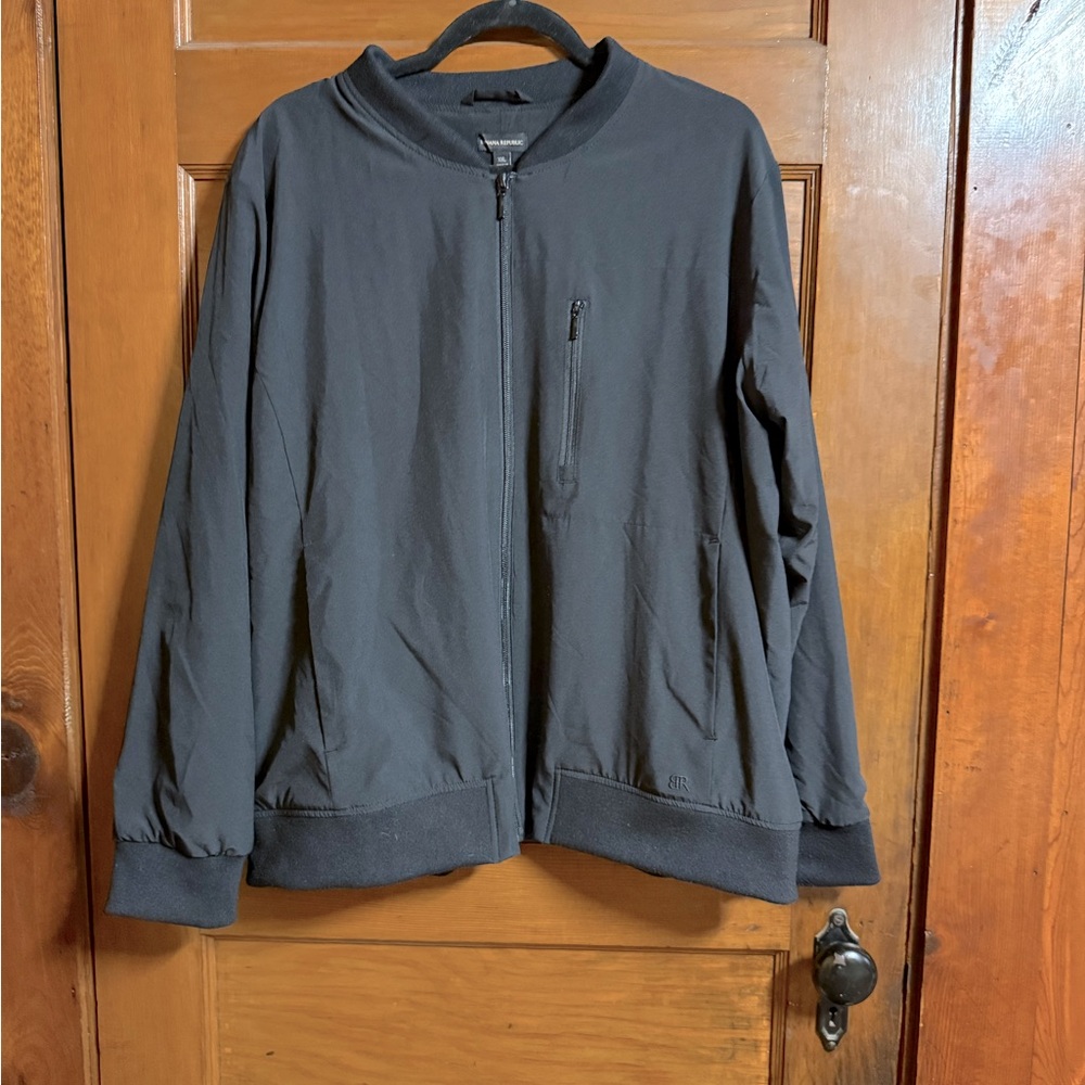 Banana Republic Women’s Bomber Jacket, Black, Size XXL